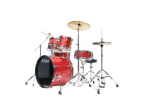 Tama T52H6-CDS Stagestar 5-Piece Drum Kit w/ Hardware+Throne, Candy Red Sparkle Tama T52H6-CDS Stagestar 5-Piece Drum Kit w/ Hardware+Throne, Candy Red Sparkle